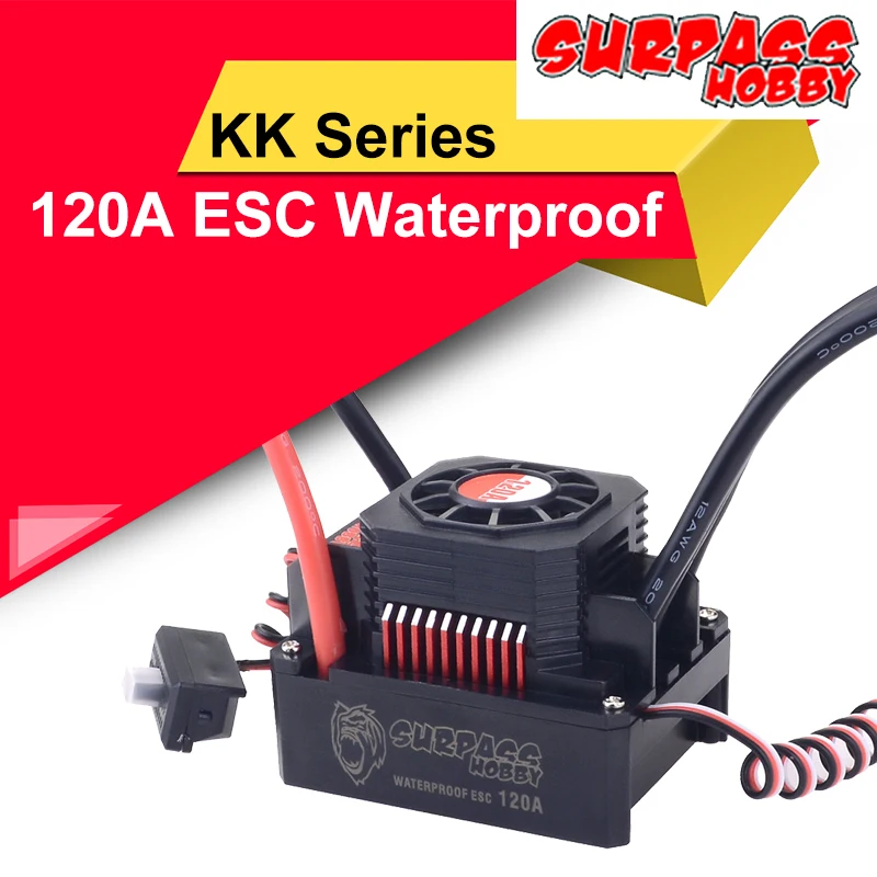SURPASS HOBBY KK 120A ESC Waterproof Brushless Electric Speed Controller for 1/8 RC Car Power 4076 4068 Brushless Motor
SURPASS HOBBY KK 120A ESC Waterproof Brushless Electric Speed Controller for 1/8 RC Car Power 4076 4068 Brushless Motor