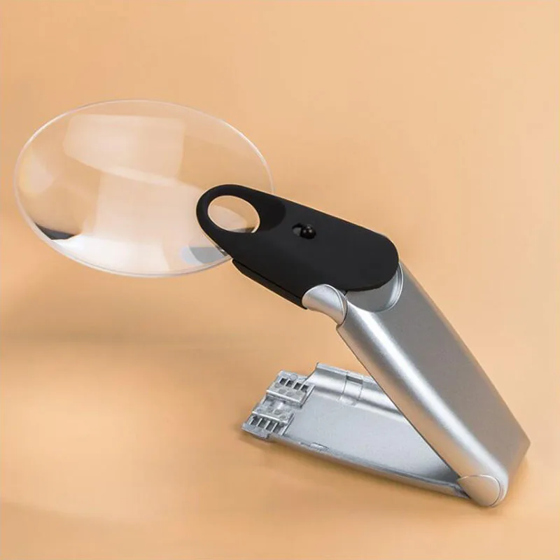 Handheld 2.75X 6X Magnifier Acrylic Optical Lens LED Desktop Magnifier Multifunction Foldable HD Reading Magnifier
Handheld 2.75X 6X Magnifier Acrylic Optical Lens LED Desktop Magnifier Multifunction Foldable HD Reading Magnifier
