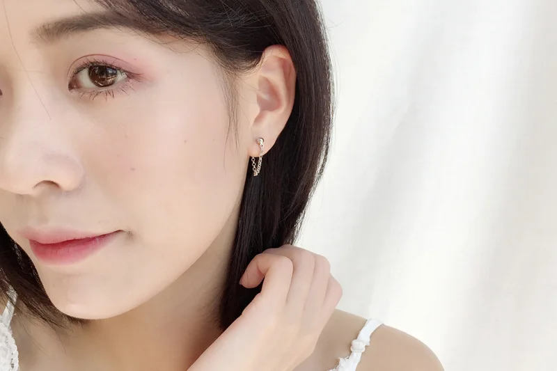 925 Sterling Silver After Hanging Tassel Strip Stud Earrings For Women Prevent Allergy Sterling-silver-jewelry EH1058
925 Sterling Silver After Hanging Tassel Strip Stud Earrings For Women Prevent Allergy Sterling-silver-jewelry EH1058