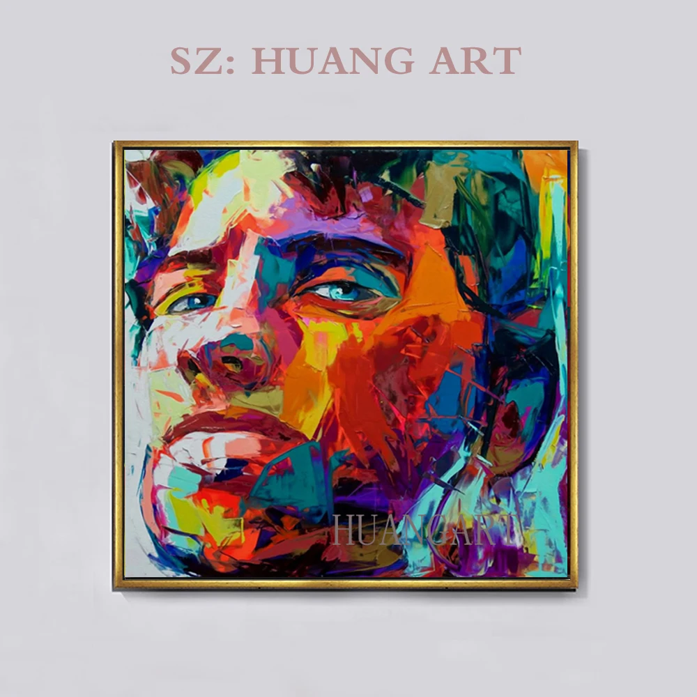 100%hand painted Large Size Francoise Nielly Knife man Face Oil Paintings On Canvas Figure canvas painting Wall Art
100%hand painted Large Size Francoise Nielly Knife man Face Oil Paintings On Canvas Figure canvas painting Wall Art