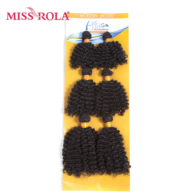 Женские волнистые синтетические волосы Miss Rola короткие для наращивания 8 дюймов
