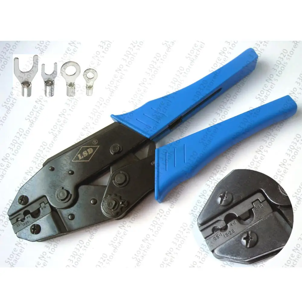 Hand Ratchet Crimping plier for non-insulated cable link 0.5-10mm2/18-7AWG LS-101
Hand Ratchet Crimping plier for non-insulated cable link 0.5-10mm2/18-7AWG LS-101