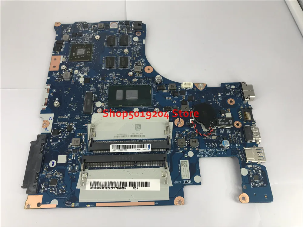 Материнская плата BMWQ1/BMWQ2 для ноутбука Lenovo IdeaPad 300-15ISK 5B20K38192 SR2EU
Материнская плата BMWQ1/BMWQ2 для ноутбука Lenovo IdeaPad 300-15ISK 5B20K38192 SR2EU