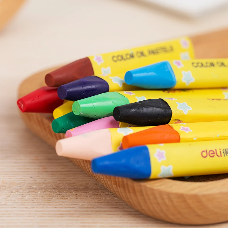 Deli quality 12 colors wax caryon setcute for school kids drawing art supply easy coloring pastel chalk best gift pen
Deli quality 12 colors wax caryon setcute for school kids drawing art supply easy coloring pastel chalk best gift pen