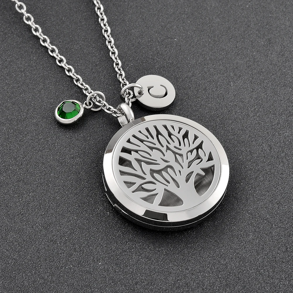 Tree of Life Perfume Locket Fashion Birthstone Aromatherapy Perfume Pendant Necklace for Women Men
Tree of Life Perfume Locket Fashion Birthstone Aromatherapy Perfume Pendant Necklace for Women Men