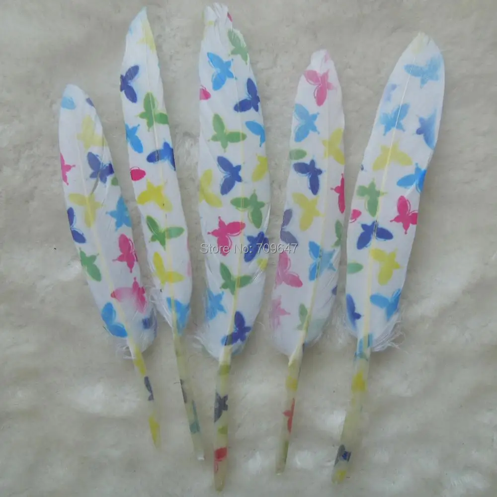 50PCS/LOT!9-15CM Butterflies Printed Goose Small Wing Feathers,White Goose Wings with Coloured Butterflies printed,craft feather
50PCS/LOT!9-15CM Butterflies Printed Goose Small Wing Feathers,White Goose Wings with Coloured Butterflies printed,craft feather