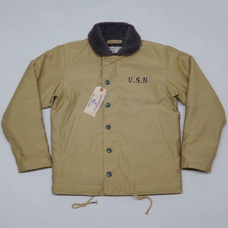 2018 BOB DONG US Navy N-1 Deck Jacket Basic Model Vintage USN Men's Military Woolen Coat
2018 BOB DONG US Navy N-1 Deck Jacket Basic Model Vintage USN Men's Military Woolen Coat