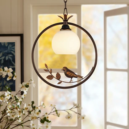 Современный подвесной светильник Atr Bird Креативный светодиодный для спальни