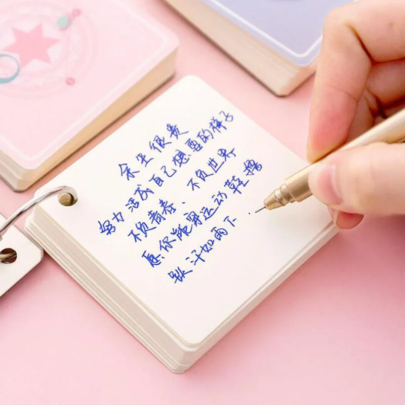 Iron Ring Notebooks Blank Word Book Portable Pocket Book 100 Sheets Notepad Drawing Office School Supplies Memo Pad Stationery
Iron Ring Notebooks Blank Word Book Portable Pocket Book 100 Sheets Notepad Drawing Office School Supplies Memo Pad Stationery