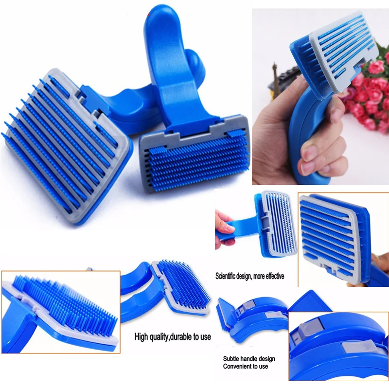 Automatic Puppy Cat Pet Comb Dog Hair Remover Brush Grooming Combs Plastic Dog Hair Cleaning Comb Hair Trimmer
Automatic Puppy Cat Pet Comb Dog Hair Remover Brush Grooming Combs Plastic Dog Hair Cleaning Comb Hair Trimmer