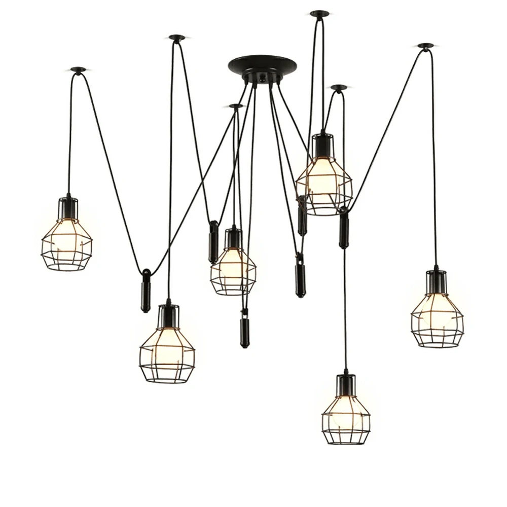 Kitchen Ceiling Hanging Lamp Spider Modern Pendant Ceiling Lamp Kitchen Light Fixture Loft Rope Lamps Industrial Pendant Lights
Kitchen Ceiling Hanging Lamp Spider Modern Pendant Ceiling Lamp Kitchen Light Fixture Loft Rope Lamps Industrial Pendant Lights