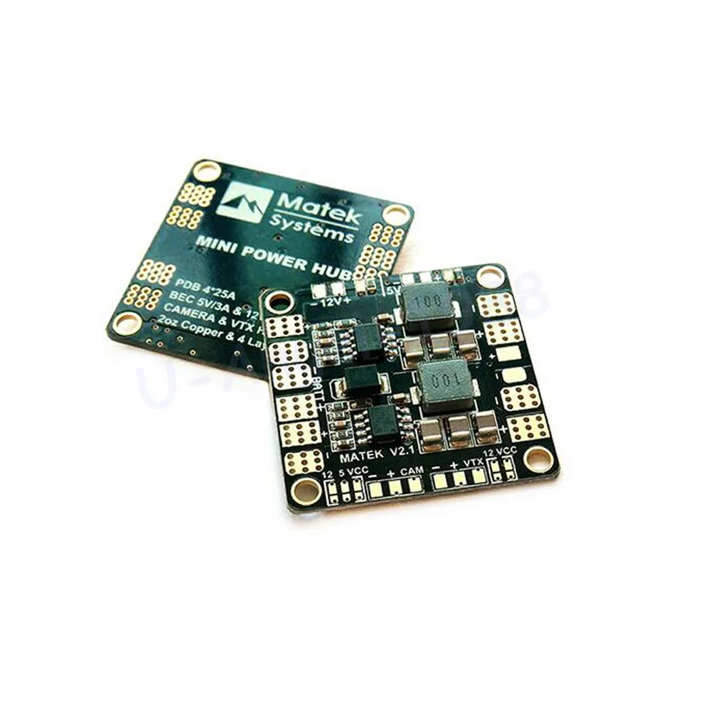 Плата распределения питания Matek Mini Power Hub PDB с BEC 5 В и 12 В для FPV QAV250 ZMR250 мультикоптера квадрокоптера
Плата распределения питания Matek Mini Power Hub PDB с BEC 5 В и 12 В для FPV QAV250 ZMR250 мультикоптера квадрокоптера