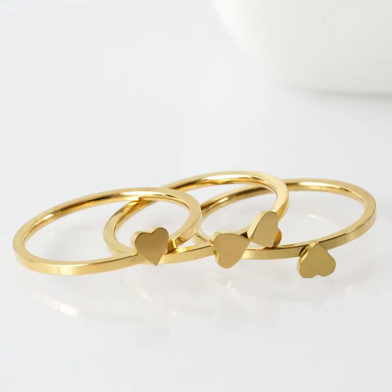 Stainless Steel Jewelry Unique Heart Rings Rose Gold Multilayer Ring for Women Nickle Free CZ Crystal Flower Combination Jewelry
Stainless Steel Jewelry Unique Heart Rings Rose Gold Multilayer Ring for Women Nickle Free CZ Crystal Flower Combination Jewelry