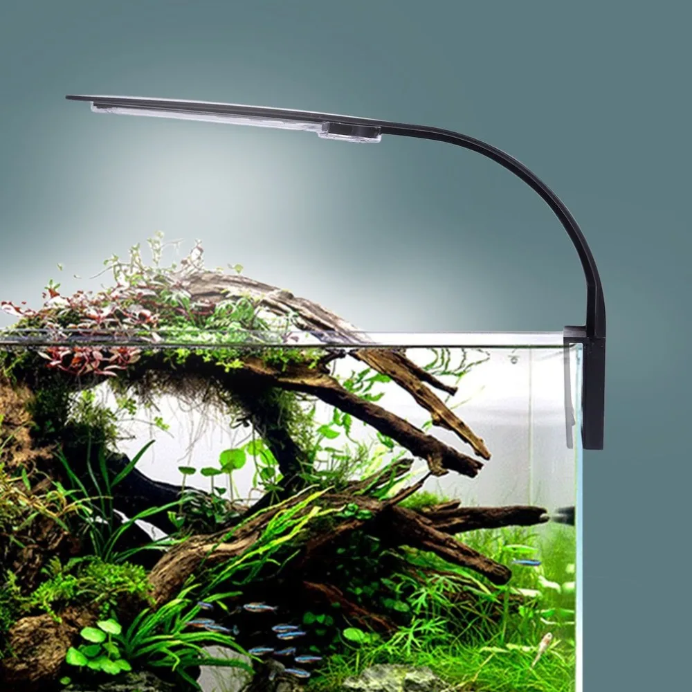 X5B EU/US Plug Super Slim LED Aquarium Light Plants Grow Aquatic Plant Lamp Waterproof Clip-on For Fish Tank | Освещение