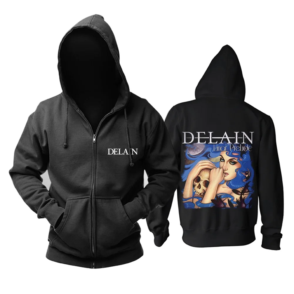 7 designs Delain Zipper Sweatshirt Nice soft and Warm Rock black hoodies punk heavy metal sudadera Skull illustration fleece
7 designs Delain Zipper Sweatshirt Nice soft and Warm Rock black hoodies punk heavy metal sudadera Skull illustration fleece