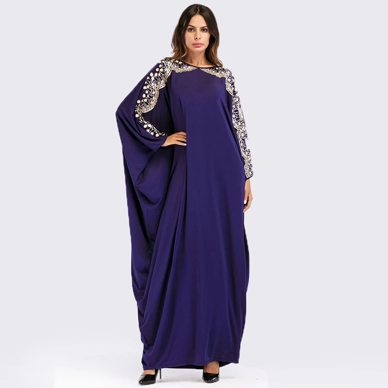 Арабская абайя с рукавом летучая мышь мусульманское платье Jilbab Caftan Marocain 2020 повседневное Саудовский халат синее длинное платье для женщин
Арабская абайя с рукавом летучая мышь мусульманское платье Jilbab Caftan Marocain 2020 повседневное Саудовский халат синее длинное платье для женщин