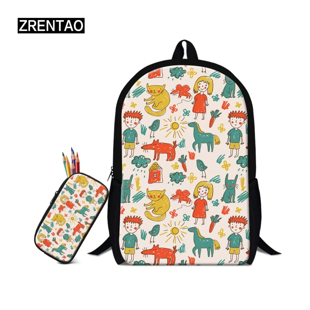 Cartoon Animals School Backpack Bookbags Sets For Kindergarton Children Baby Kids Big Schoolbag 16Inch Zippered Toddlers Satchel 
Cartoon Animals School Backpack Bookbags Sets For Kindergarton Children Baby Kids Big Schoolbag 16Inch Zippered Toddlers Satchel