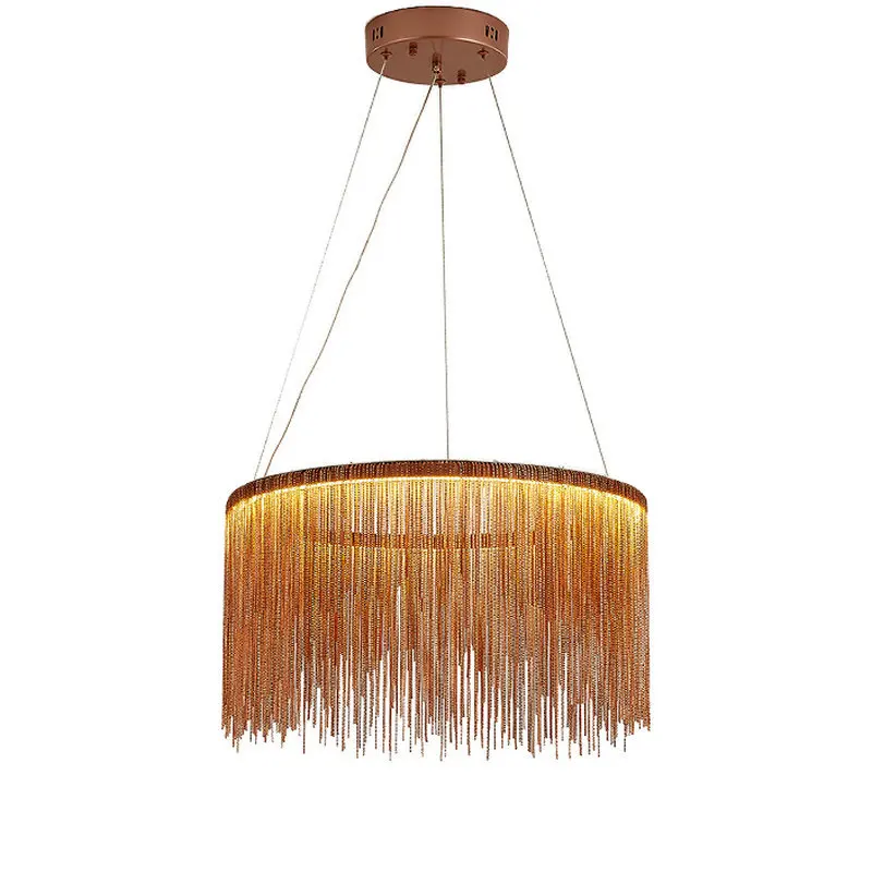 Modern simple tassel aluminium chain pendant light lamp Nordic living room restaurant villa bedroom hotel art pendant lamp
Modern simple tassel aluminium chain pendant light lamp Nordic living room restaurant villa bedroom hotel art pendant lamp