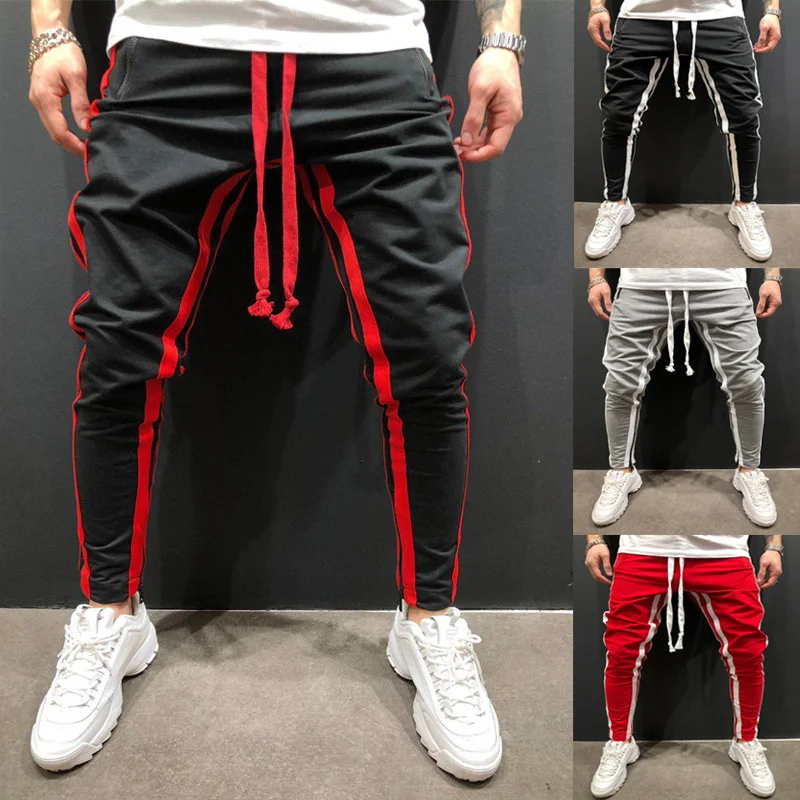 Sweatpants Men Leisure and Fitness Patchwork Zipper Sweatpants Streetwear Trousers
Sweatpants Men Leisure and Fitness Patchwork Zipper Sweatpants Streetwear Trousers