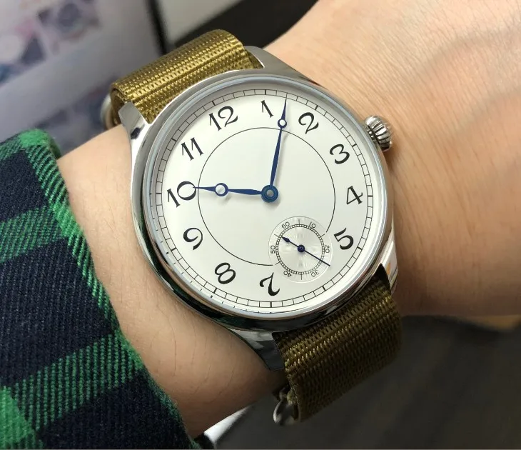44mm GEERVO Asian 6498 17 jewels Mechanical Hand Wind movement men's watch White dial Mechanical watches gr279-g8
44mm GEERVO Asian 6498 17 jewels Mechanical Hand Wind movement men's watch White dial Mechanical watches gr279-g8