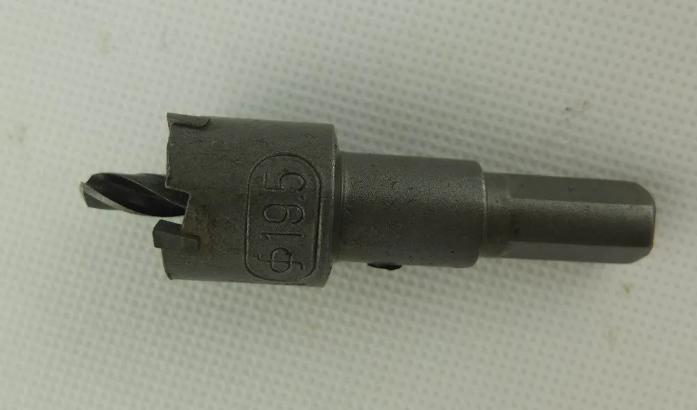 19.5MM Tungsten Carbide tipped Stainless Steel Sheet Cutter Core Drill Bit (10MM shank)