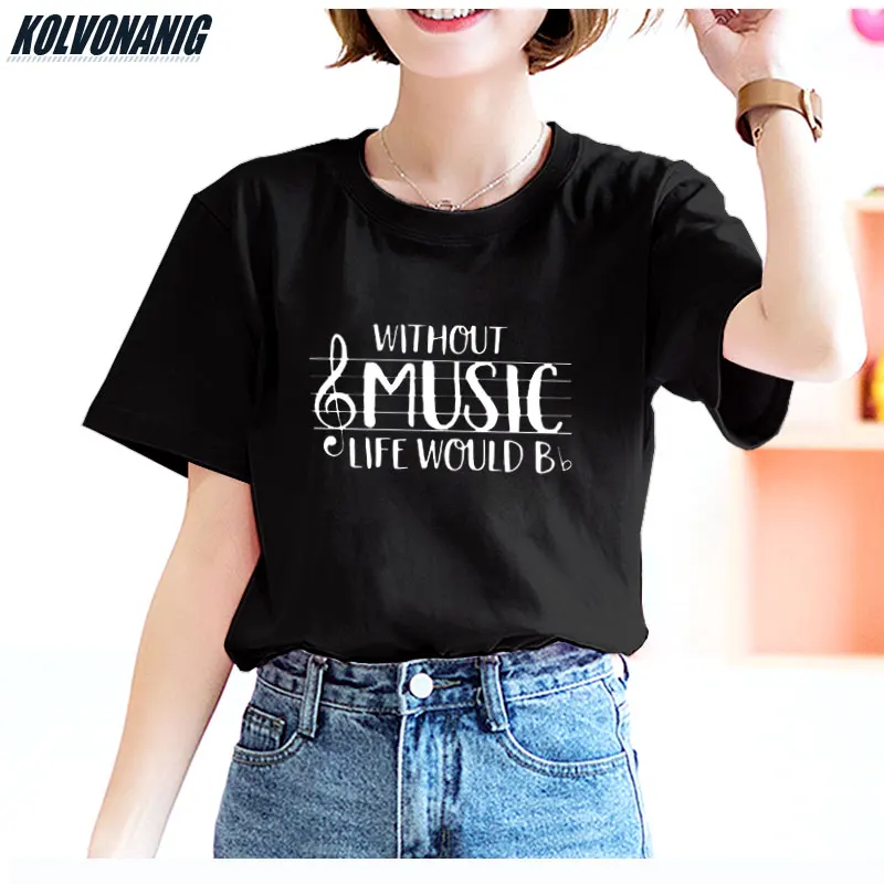 Without It Life Would Boring Music T shirt Dress Women Cotton Musician Girl Tees Tops Leisure Concert Loose Female T-Shirts Tops
Without It Life Would Boring Music T shirt Dress Women Cotton Musician Girl Tees Tops Leisure Concert Loose Female T-Shirts Tops