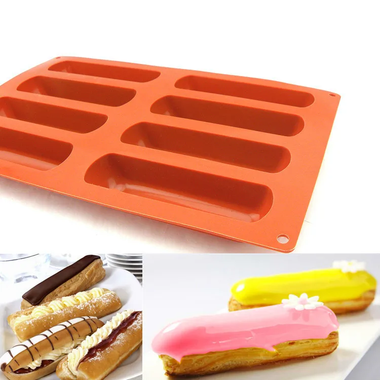Форма для торта Eclair, силиконовая, Классическая Коллекционная форма, антипригарная, 8 форм, силиконовая форма для выпечки
Форма для торта Eclair, силиконовая, Классическая Коллекционная форма, антипригарная, 8 форм, силиконовая форма для выпечки