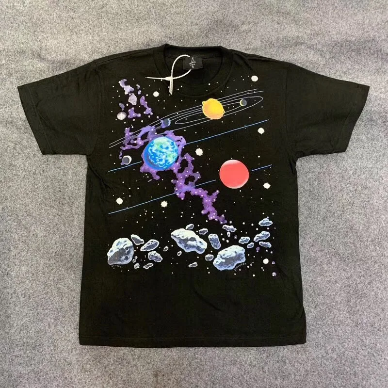 Kanye SPACE SYSTEM Tee Men Women 1:1 Best Quality T-shirt Summer Style Travis Scott ASTROWORLD T shirt
Kanye SPACE SYSTEM Tee Men Women 1:1 Best Quality T-shirt Summer Style Travis Scott ASTROWORLD T shirt