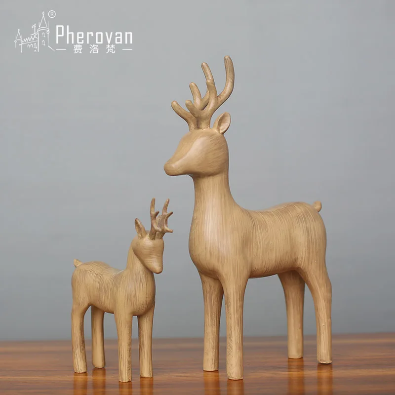 European style sets two deer living room TV cabinet, American Animal resin process model, villa, soft decorations
European style sets two deer living room TV cabinet, American Animal resin process model, villa, soft decorations
