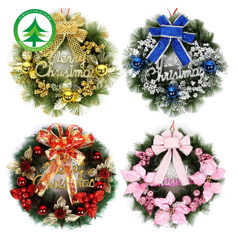 30/40/50CM Christmas Wreath Wall Hanging Ornaments Pine Needle Rattan Reed Garland Christmas Decorations For Home Party Supplies
30/40/50CM Christmas Wreath Wall Hanging Ornaments Pine Needle Rattan Reed Garland Christmas Decorations For Home Party Supplies
