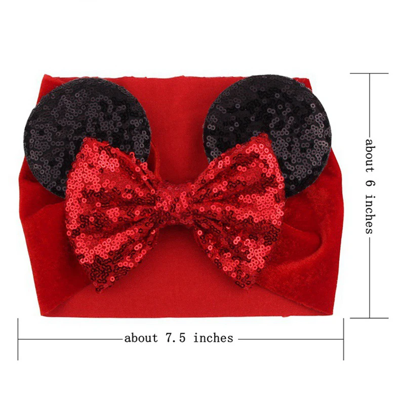 Christmas Headband Big Bow Sequins Mouse Ears Headband Elastic Flannelette Bows Hairband Hair Ornament Hair Accessories
Christmas Headband Big Bow Sequins Mouse Ears Headband Elastic Flannelette Bows Hairband Hair Ornament Hair Accessories