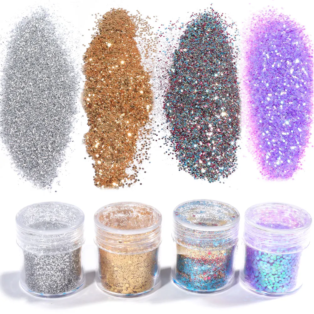 

1Box Platinum Shiny Nail Glitter Powder Laser Sparkly Diamond Manicure Nail Art Chrome Pigment DIY Nail Art Decoration