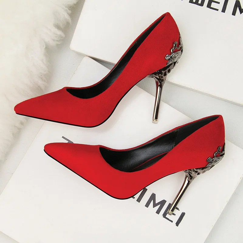Spring Ladies High heels 2019 Sexy Shallow Mouth Suede Wedding Shallow Mouth High heels Elegant Girl Office Women's Shoes XN-03
Spring Ladies High heels 2019 Sexy Shallow Mouth Suede Wedding Shallow Mouth High heels Elegant Girl Office Women's Shoes XN-03