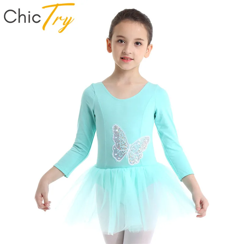ChicTry Kids Butterfly Sequin Ballet Tutu Tulle Dance Dress Girls Cotton Long Sleeve Ballet Leotard Children Stage Dance Costume
ChicTry Kids Butterfly Sequin Ballet Tutu Tulle Dance Dress Girls Cotton Long Sleeve Ballet Leotard Children Stage Dance Costume
