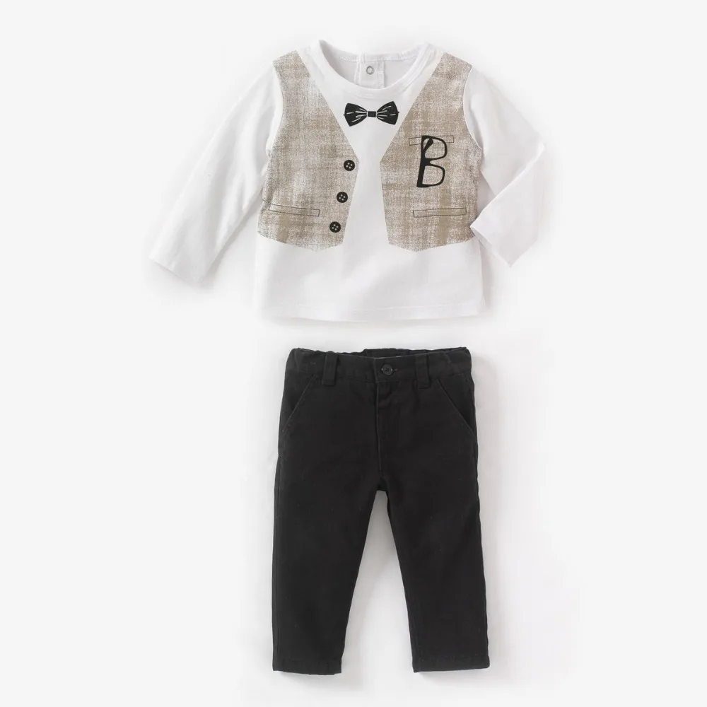 Retail baby boy clothing sets Children gentleman shirt+ trousers 2pcs/set spring wear
Retail baby boy clothing sets Children gentleman shirt+ trousers 2pcs/set spring wear
