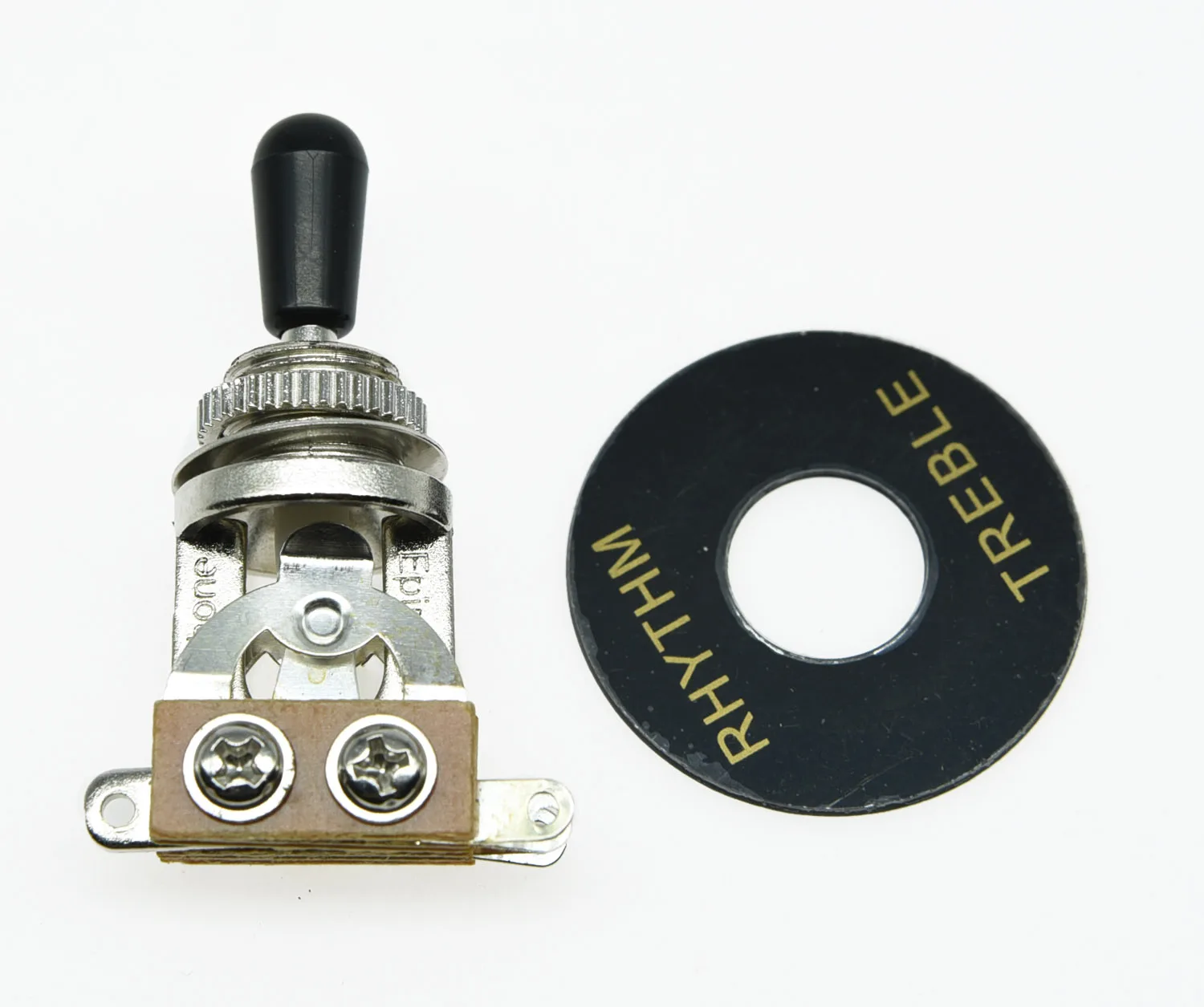 KAISH Guitar 3 Way Toggle Switch Gold/Chrome w/ Cream/Black Tip and Plate for LP SG
KAISH Guitar 3 Way Toggle Switch Gold/Chrome w/ Cream/Black Tip and Plate for LP SG