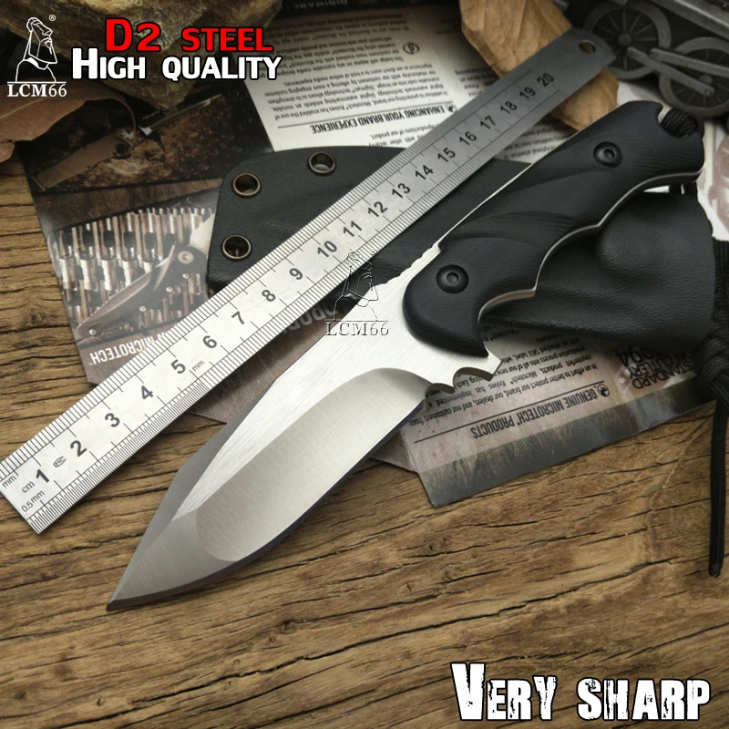 LCM66 hunting knife Tactical Small Fixed Knives,D2 steel G10 handle Survival Knife,F0X Camping Portable Outdoor straight knife
LCM66 hunting knife Tactical Small Fixed Knives,D2 steel G10 handle Survival Knife,F0X Camping Portable Outdoor straight knife