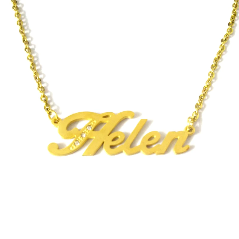 FairLadyHood Custom Name Necklace "Helen" Charm Personalized Pendant Necklace Women Stainless Steel Pendant Name Letter Necklace
FairLadyHood Custom Name Necklace "Helen" Charm Personalized Pendant Necklace Women Stainless Steel Pendant Name Letter Necklace