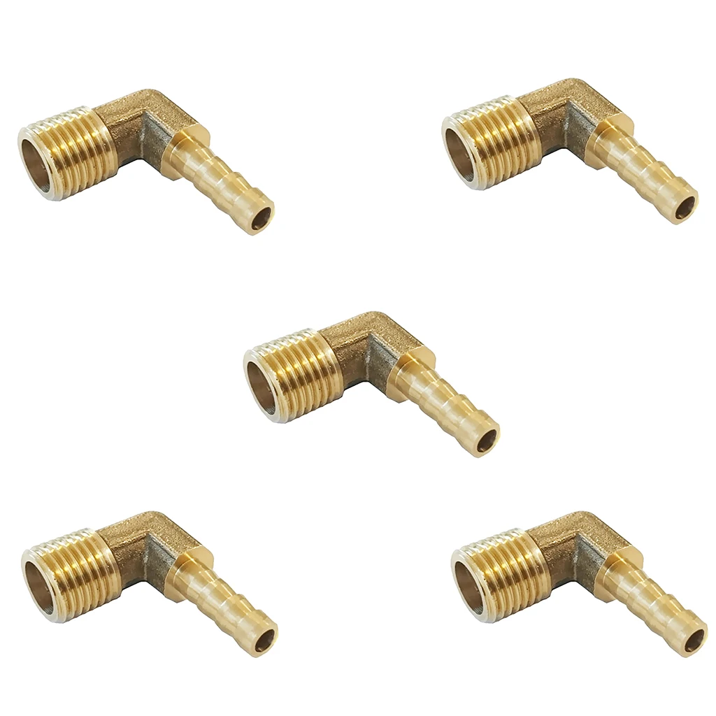 5 pieces 1/4 BSP To 6mm Brass 90 Degree Male Elbow Barb Hose Tail Pipe Gas Fittingss
5 pieces 1/4 BSP To 6mm Brass 90 Degree Male Elbow Barb Hose Tail Pipe Gas Fittingss