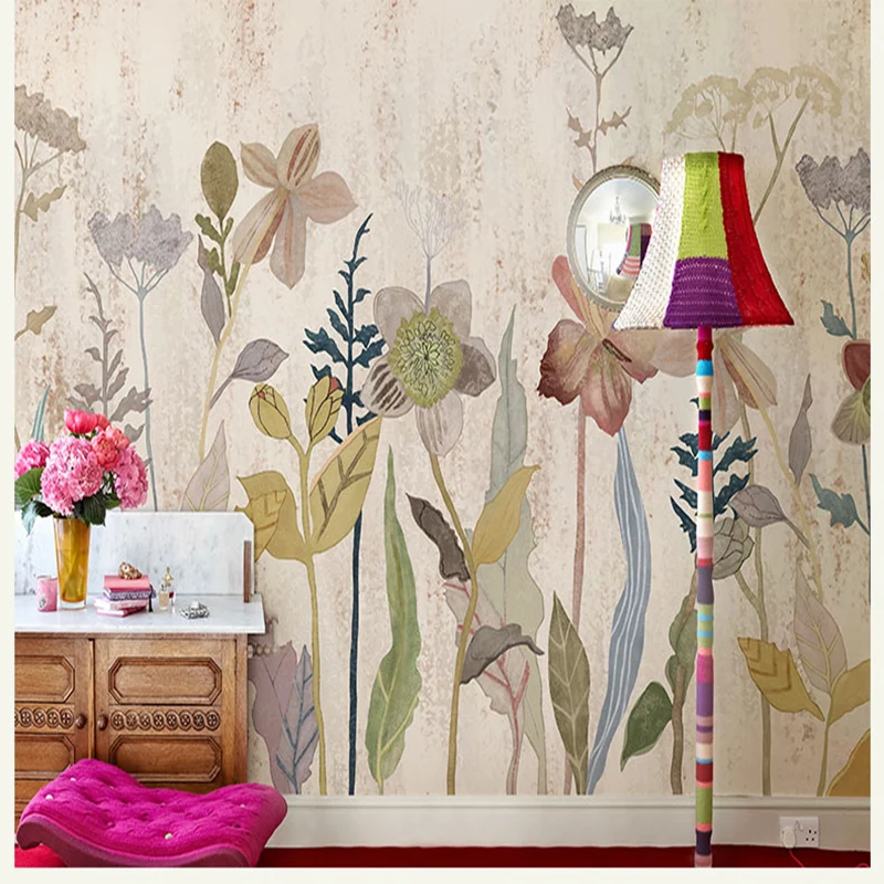 Custom Murals Flowers Hand-painted American Garden Wallpaper Living Room Sofa Retro TV Background Wall Decoration 3D Wall Cloth
Custom Murals Flowers Hand-painted American Garden Wallpaper Living Room Sofa Retro TV Background Wall Decoration 3D Wall Cloth