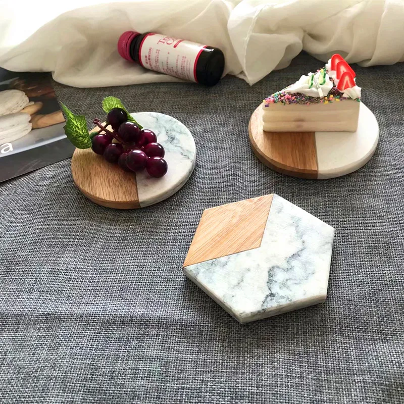 Creative Marble Stitching Solid Wood Insulation Non-slip Coaster Round Hexagonal Coffee Teacup Cushion Jewelry Cushion
Creative Marble Stitching Solid Wood Insulation Non-slip Coaster Round Hexagonal Coffee Teacup Cushion Jewelry Cushion