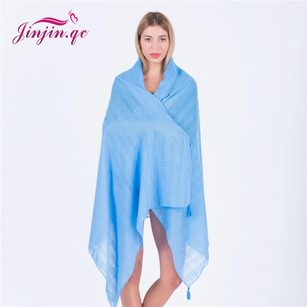 Jinjin.QC 2019 New Fashion Soild Scarf Striped Scarves and Wraps Women Tassel Shawls Bandana Echarpe Foulard Female
Jinjin.QC 2019 New Fashion Soild Scarf Striped Scarves and Wraps Women Tassel Shawls Bandana Echarpe Foulard Female