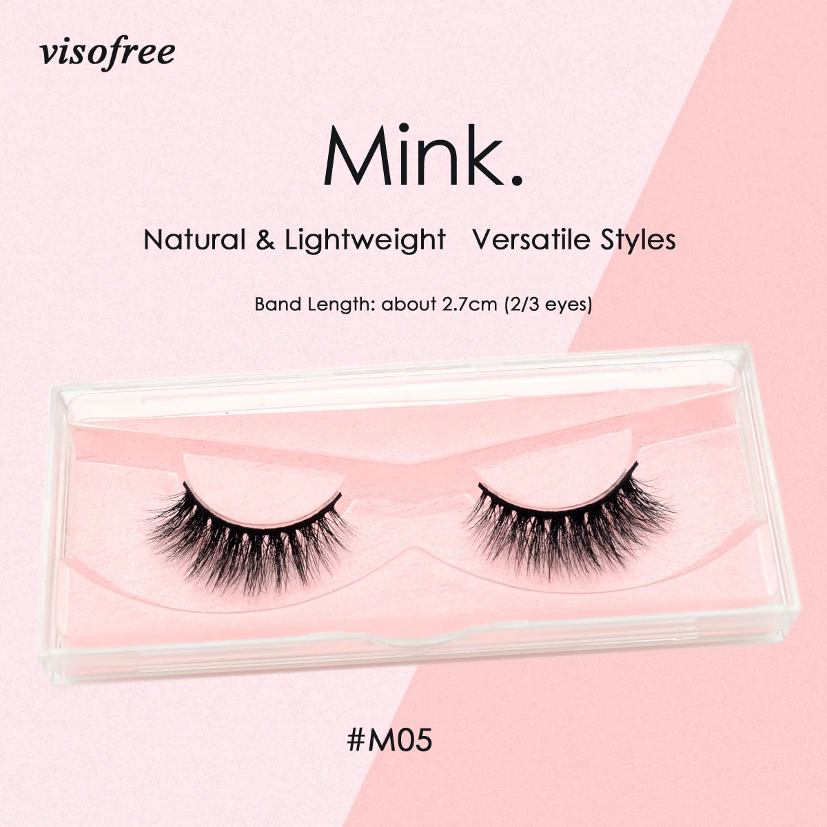 

Visofree Lashes 3D Mink Lashes Cruelty free Mink False Eyelashes Crisscross Handmade Mink Eyelashes For Makeup faux cils M05