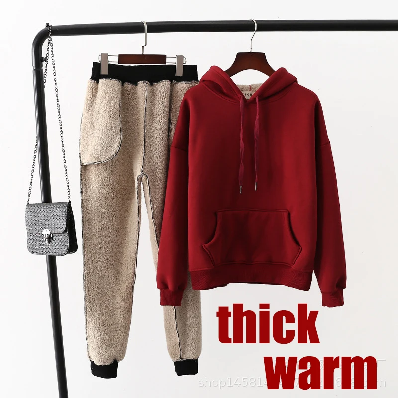 Zerlos Winter Women Knit pants set Sweatshirt+Pants two piece set Women Casual Knitted thick super warm tracksuit Sporting Suits
Zerlos Winter Women Knit pants set Sweatshirt+Pants two piece set Women Casual Knitted thick super warm tracksuit Sporting Suits