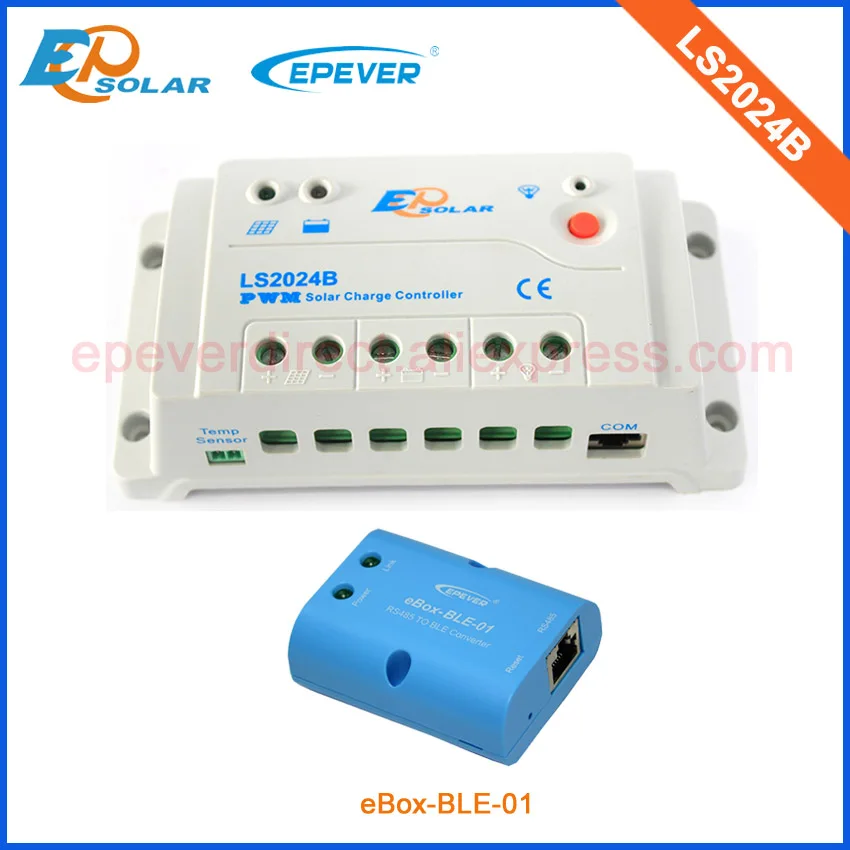 Solar regulator controller LS2024B 20A EP series PWM solar system bluetooth eBOX-BLE-01 12V/24V battery charger Work
Solar regulator controller LS2024B 20A EP series PWM solar system bluetooth eBOX-BLE-01 12V/24V battery charger Work