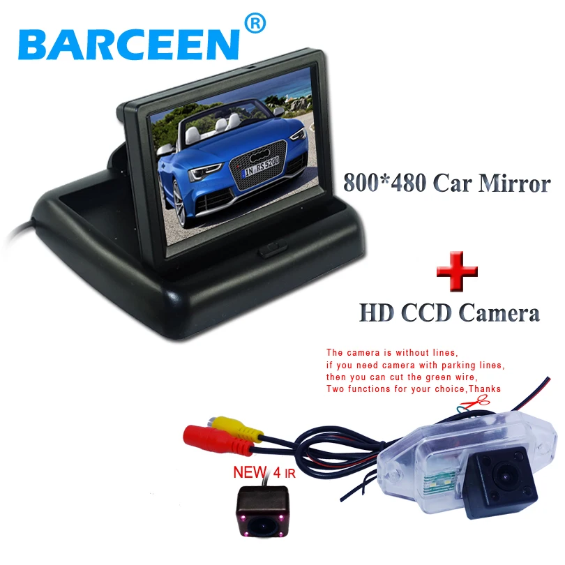 4.3" universal display +plastic shell car rear view camera bring 4 ir shockproof original use for Toyota Prado
4.3" universal display +plastic shell car rear view camera bring 4 ir shockproof original use for Toyota Prado