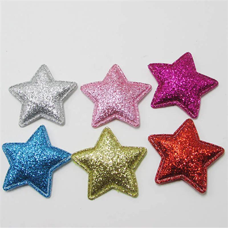 60pcs 3.5*3.5cm Shiny Star Padded Patches Appliques For Clothes Sewing Supplies DIY Hair Bow Decoration
60pcs 3.5*3.5cm Shiny Star Padded Patches Appliques For Clothes Sewing Supplies DIY Hair Bow Decoration