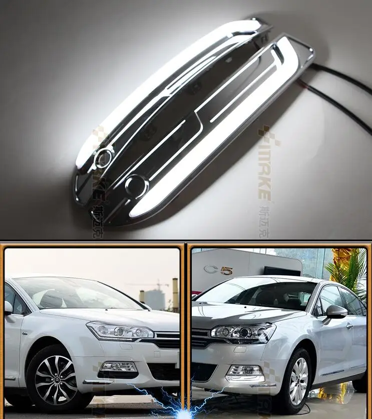 Osmrk led drl daytime running light for Citroen C5 2013-14, tube pipe led design, pure white, top quality
Osmrk led drl daytime running light for Citroen C5 2013-14, tube pipe led design, pure white, top quality