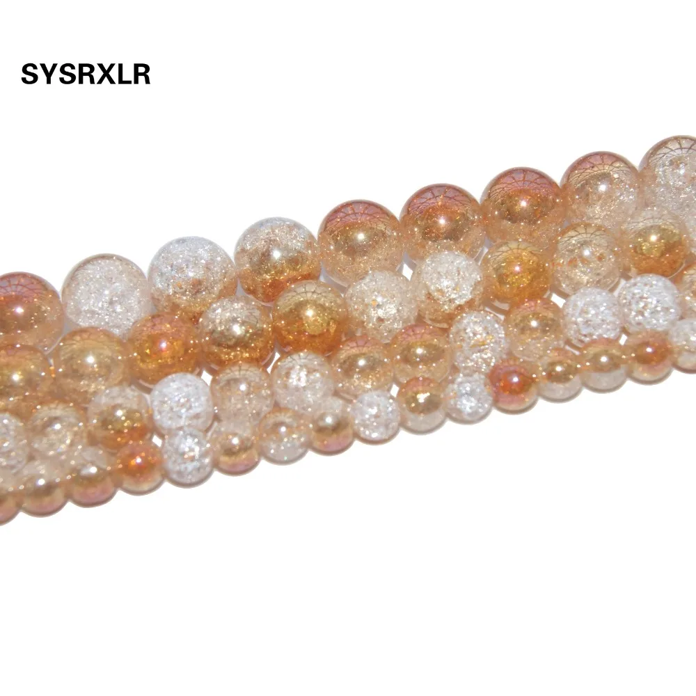 Free Shipping Plated Champagne White Snow Cracked Crystal Natural stone Beads For Jewelry Making Charm DIY Bracelet 6/8/10/12 MM
Free Shipping Plated Champagne White Snow Cracked Crystal Natural stone Beads For Jewelry Making Charm DIY Bracelet 6/8/10/12 MM