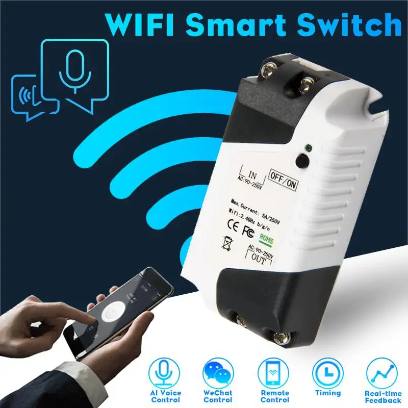 Умный беспроводной Wi-Fi переключатель модуль дистанционного управления